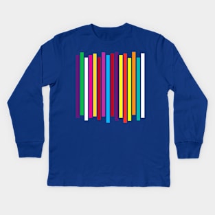 Colorful Stripes Kids Long Sleeve T-Shirt